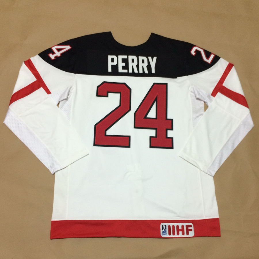 Canada 24 Perry White 100th Celebration Jerseys