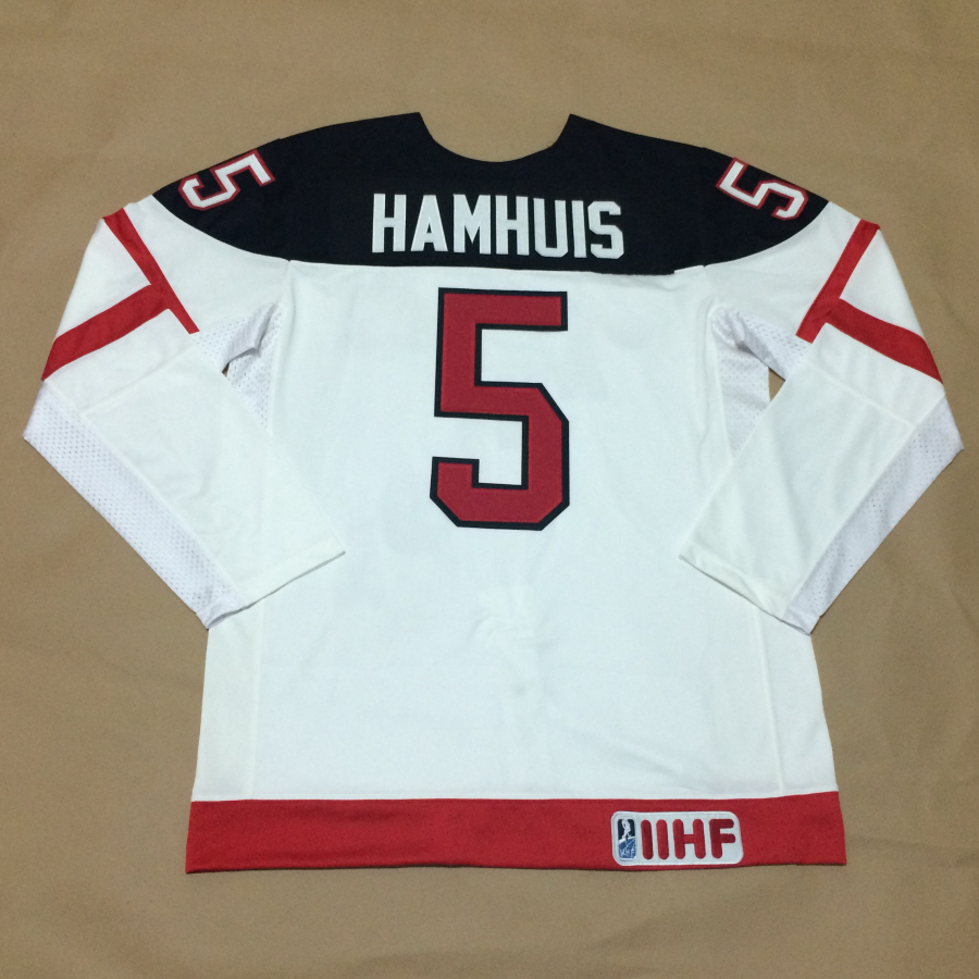 Canada 5 Hamhuis White 100th Celebration Jerseys