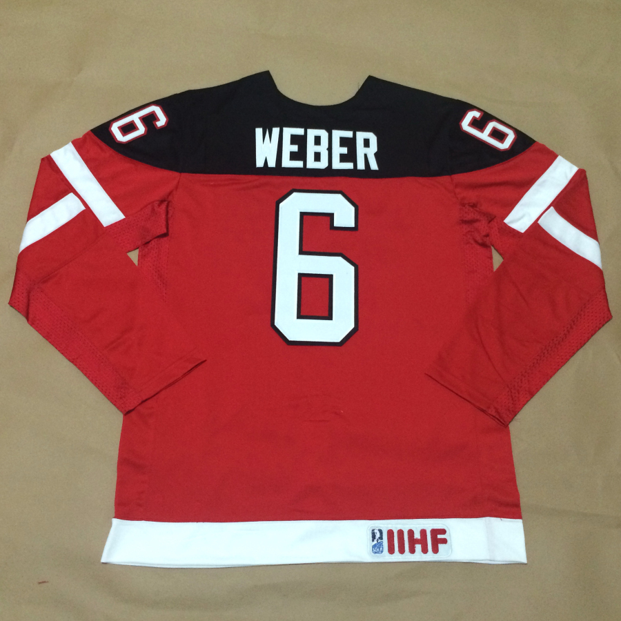 Canada 6 Weber Red 100th Celebration Jerseys