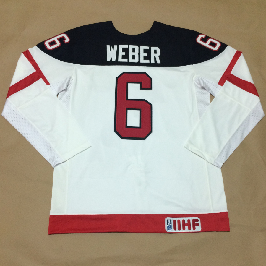 Canada 6 Weber White 100th Celebration Jerseys - Click Image to Close