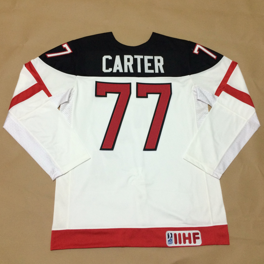 Canada 77 Carter White 100th Celebration Jerseys