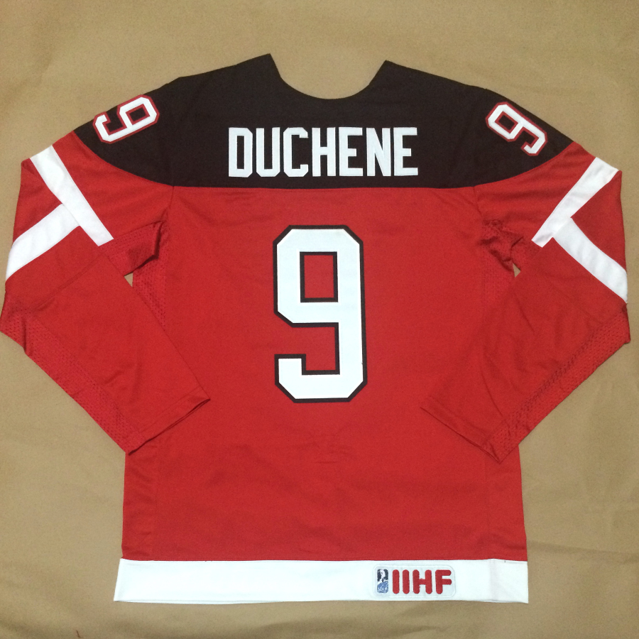 Canada 9 Duchene Red 100th Celebration Jerseys