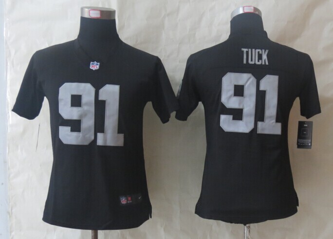 Nike Giants 91 Tuck Black Women Limited Jerseys