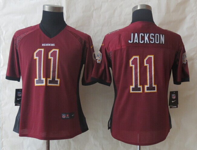 Nike Redskins 11 Jackson Drift Fashion Red Women Jerseys