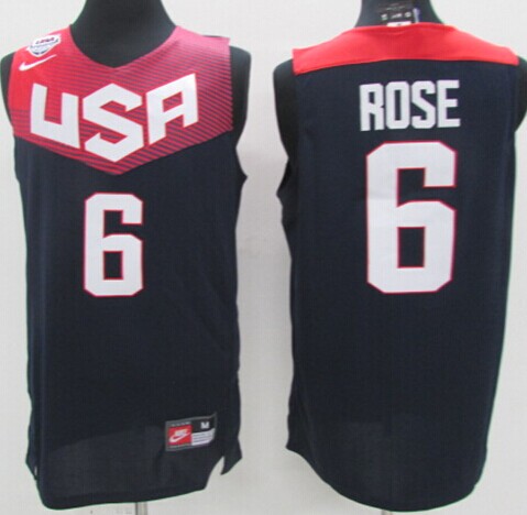 USA 6 Rose Blue 2014 Jerseys - Click Image to Close