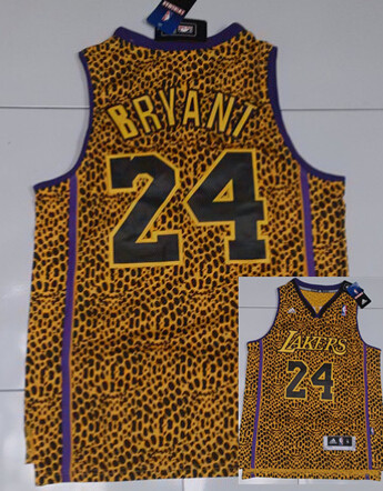 Lakers 24 Bryant Leopard Jerseys