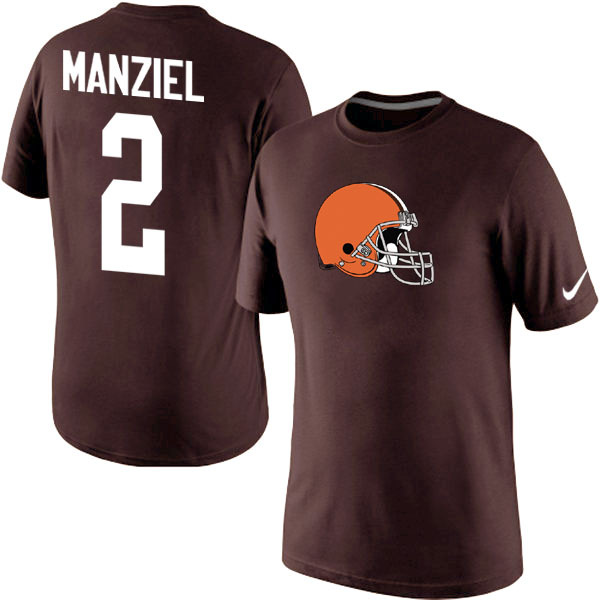 Nike Browns 2 Manziel Brown Fashion T Shirt2