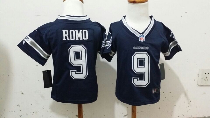 Nike Cowboys 9 Romo Blue Toddler Jerseys