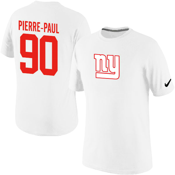 Nike Giants 90 Pierre Paul White Fashion T Shirts