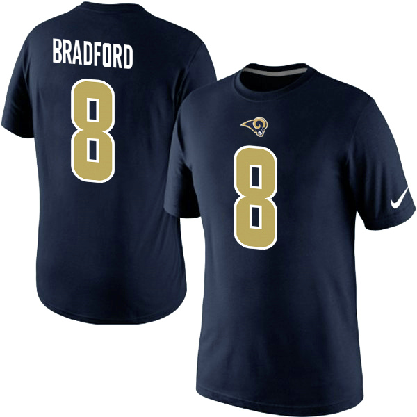 Nike Rams 8 Bradford Blue Fashion Jersey2
