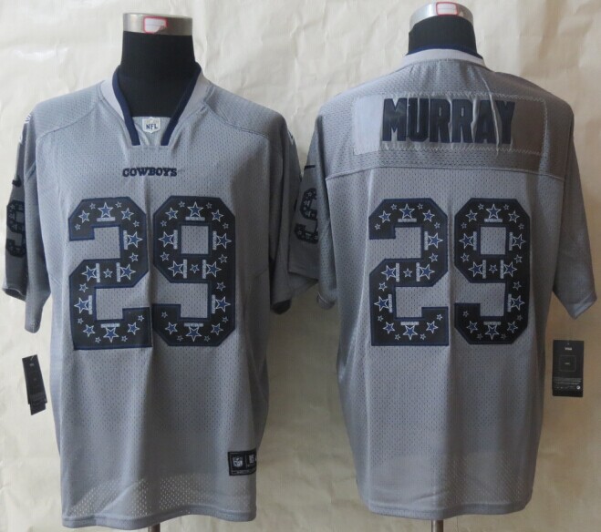 Nike Cowboys 29 Murray Lights Out Grey New Elite Jerseys