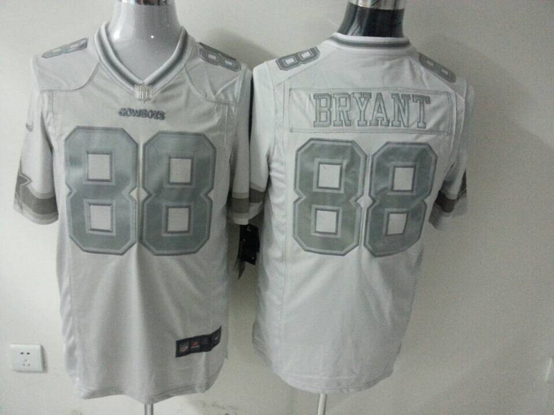Nike Cowboys 88 Bryant White Platinum Jerseys Nike Cowboys 88 Bryant White Platinum Jerseys