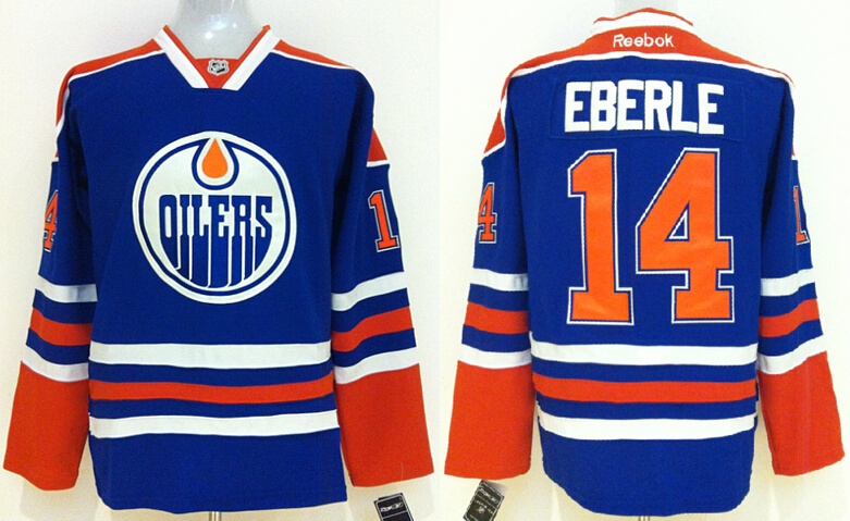Oilers 14 Eberle Blue New Reebok Jerseys
