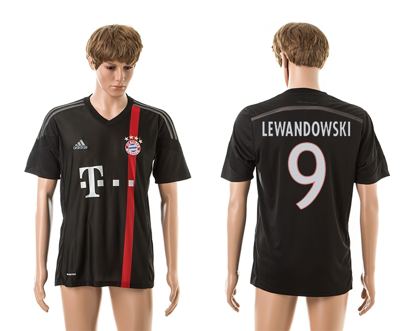 2014-15 Bayern Muchen 9 Lewandowski Third Away Thailand Jerseys