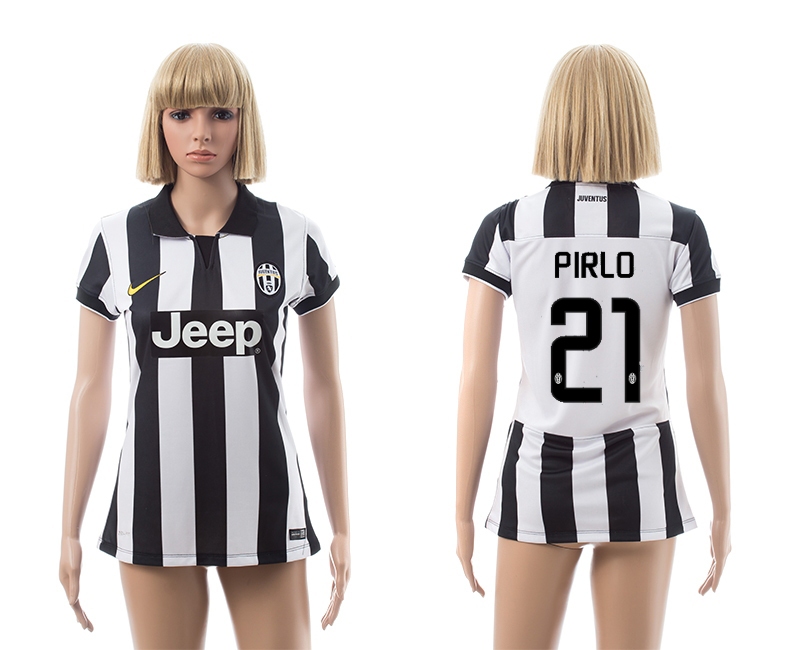 2014-15 Juventus 21 Pirlo Home Women Jerseys