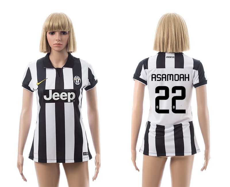 2014-15 Juventus 22 Asamoah Home Women Jerseys