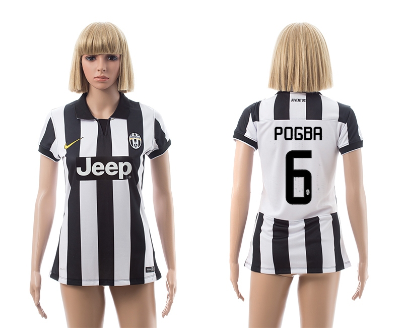 2014-15 Juventus 6 Pogba Home Women Jerseys