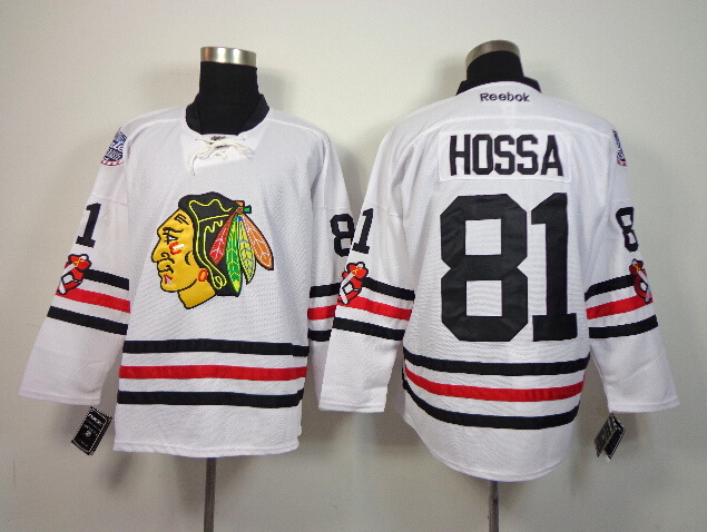 Blackhawks 81 Hossa White 2015 Winter Classic Stitched Jerseys