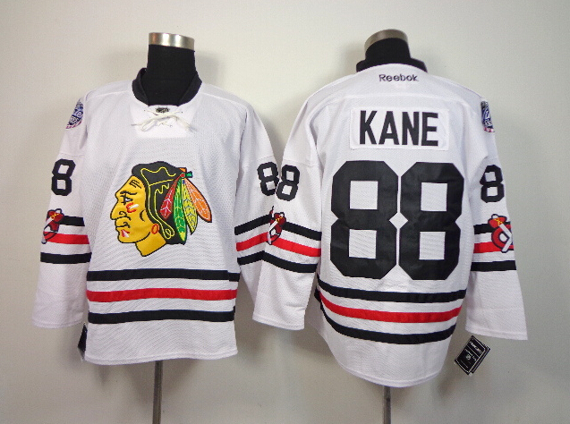 Blackhawks 88 Kane White 2015 Winter Classic Stitched Jerseys