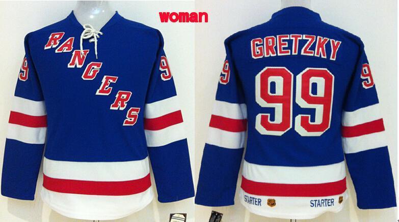 Rangers 99 Gretzky Blue Women Jersey