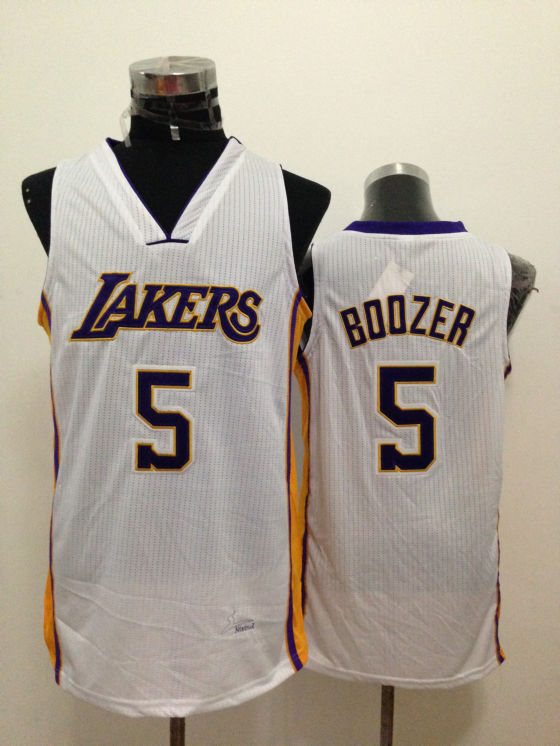 Lakers 5 Boozer White New Revolution 30 Jerseys