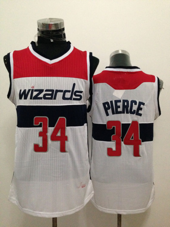 Wizards 34 Pierce White New Revolution 30 Jerseys