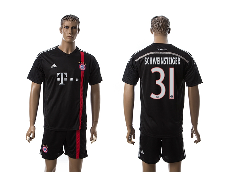 2014-15 Bayern Muchen 31 Schweinsteiger Third Away Jerseys