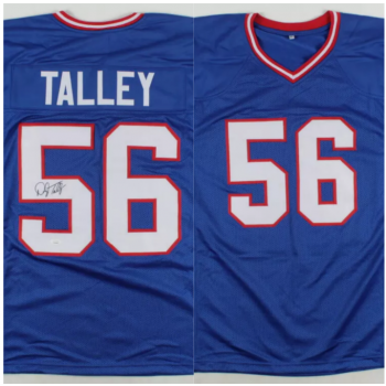 Nike Bills 56 Darryl Talley Blue Signed Throwback Jersey Nike Bills 56 Darryl Talley Blue Signed Throwback Jersey