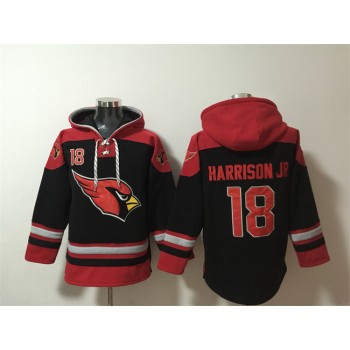 Nike Cardinals 18 Marvin Harrison Jr. Black Ageless Must Have Lace Up Pullover Hoodie Nike Cardinals 18 Marvin Harrison Jr. Black Ageless Must Have Lace Up Pullover Hoodie