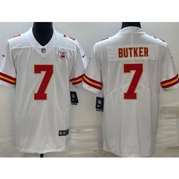 Nike Chiefs 7 Harrison Butker White Vapor Untouchable Limited Jersey Nike Chiefs 7 Harrison Butker White Vapor Untouchable Limited Jersey