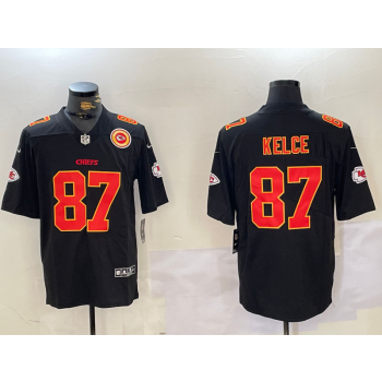 Nike Chiefs 87 Travis Kelce Black Vapor Limited Jersey Nike Chiefs 87 Travis Kelce Black Vapor Limited Jersey