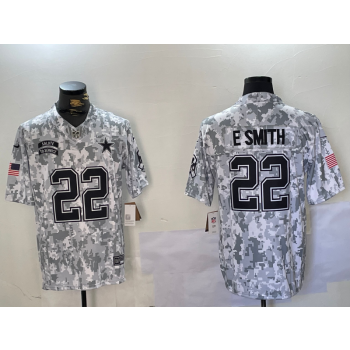 Nike Cowboys 22 E.Smith Arctic Camo 2024 F.U.S.E. Salute to Service Limited Jersey Nike Cowboys 22 E.Smith Arctic Camo 2024 F.U.S.E. Salute to Service Limited Jersey