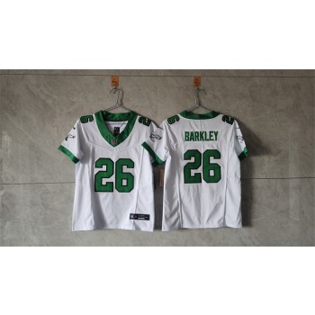 Nike Eagles 26 Saquon Barkley White Green F.U.S.E Vapor Limited Wo Jersey Nike Eagles 26 Saquon Barkley White Green F.U.S.E Vapor Limited Wo Jersey