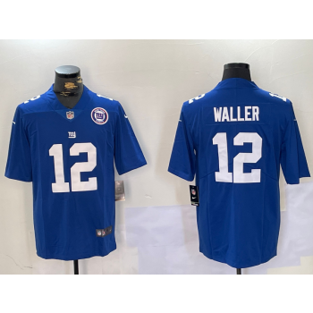 Nike Giants 12 Waller Blue Vapor Limited Jersey Nike Giants 12 Waller Blue Vapor Limited Jersey