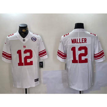 Nike Giants 12 Waller White Vapor Limited Jersey Nike Giants 12 Waller White Vapor Limited Jersey