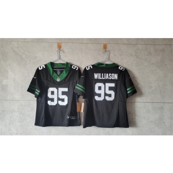 Nike Jets 95 Quinnen Williams Black F.U.S.E Vapor Limited Wo Jersey Nike Jets 95 Quinnen Williams Black F.U.S.E Vapor Limited Wo Jersey