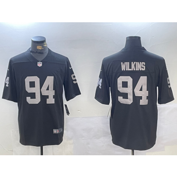 Nike Raiders 94 Wilkins Black Vapor Untouchable Limited Jersey Nike Raiders 94 Wilkins Black Vapor Untouchable Limited Jersey