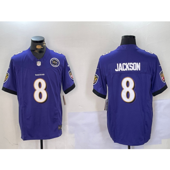 Nike Ravens 8 Lamar Jackson Purple F.U.S.E. Vapor Limited Jersey Nike Ravens 8 Lamar Jackson Purple F.U.S.E. Vapor Limited Jersey