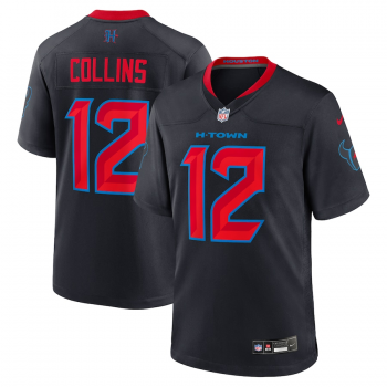 Nike Texans 12 Nico Collins Black Vapor Limited Jersey Nike Texans 12 Nico Collins Black Vapor Limited Jersey