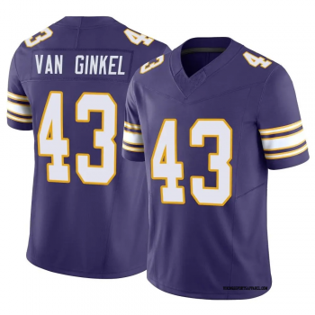 Nike Vikings 43 Andrew Van Ginkel Purple 2024 F.U.S.E. Vapor Limited Jersey Nike Vikings 43 Andrew Van Ginkel Purple 2024 F.U.S.E. Vapor Limited Jersey