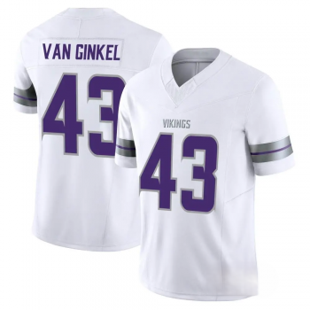Nike Vikings 43 Andrew Van Ginkel White 2024 F.U.S.E. Vapor Limited Jersey Nike Vikings 43 Andrew Van Ginkel White 2024 F.U.S.E. Vapor Limited Jersey
