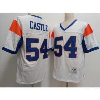 The Blue Mountain State Movie 54 Kevin Castle White Movie Jersey