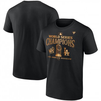 MLB Dodgers Black 2024 World Series Champions Big & Tall Parade T Shirt