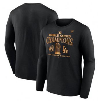 MLB Dodgers Black 2024 World Series Champions Locker Room Parade Long Sleeve T Shirt MLB Dodgers Black 2024 World Series Champions Locker Room Parade Long Sleeve T Shirt