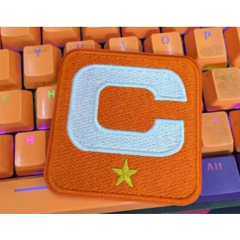 NFL Broncos Orange C Patch