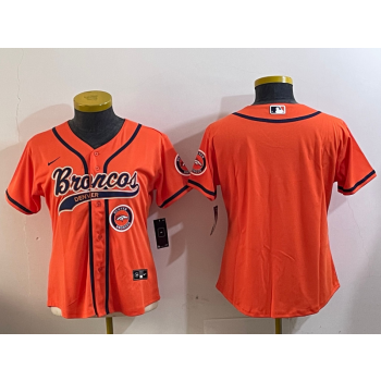 Nike Broncos Blank Orange Vapor Baseball Limited Women Jersey Nike Broncos Blank Orange Vapor Baseball Limited Women Jersey