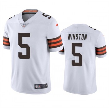 Nike Browns 5 Jameis Winston White Vapor Untouchable Limited Men Jersey Nike Browns 5 Jameis Winston White Vapor Untouchable Limited Men Jersey