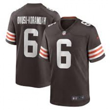 Nike Browns 6 Owusu Koramoah Brown Vapor Untouchable Limited Men Jersey Nike Browns 6 Owusu Koramoah Brown Vapor Untouchable Limited Men Jersey