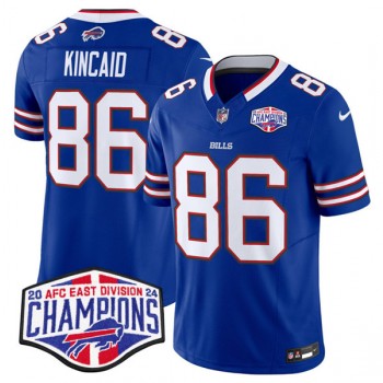 Nike Bills 86 Dalton Kincaid Royal 2024 AFC East Division Champions F.U.S.E. Vapor Limited Men Jersey Nike Bills 86 Dalton Kincaid Royal 2024 AFC East Division Champions F.U.S.E. Vapor Limited Men Jersey
