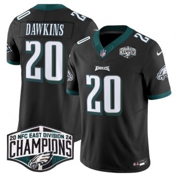 Nike Eagles 20 Brian Dawkins Balck 2024 NFC East Champions F.U.S.E. Vapor Limited Men Jersey Nike Eagles 20 Brian Dawkins Balck 2024 NFC East Champions F.U.S.E. Vapor Limited Men Jersey
